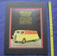 VINTAGE *AUTOCAR TRUCKS* MAGAZINE AD SHORT WHEELBASE J  