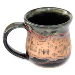  Mug with Ruins Pattern in Moonscape