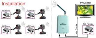 Wireless 4 Spy Cam Nanny Mini Micro Camera FULL SYSTEM  