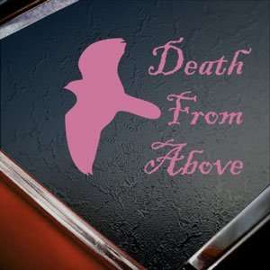  Death From Above Falcon Hawk Falconry Pink Decal Pink 