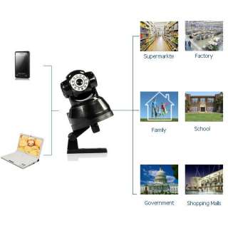   Net Web Camera DVR System CCTV Security Robot CMOS white black  