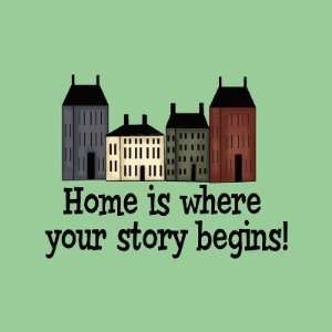   Home Is Where Your Story Begins Round Stickers Arts, Crafts & Sewing