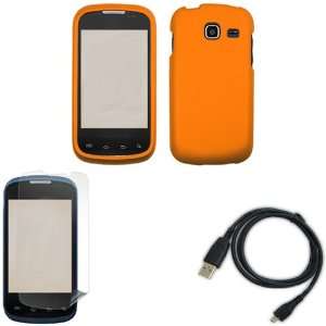  iFase Brand Samsung R730 Combo Rubber Orange Protective 
