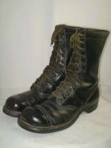 vintage mens Corcoran Military Jump Boots black leather 10 D  