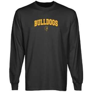  NCAA Ferris State Bulldogs Charcoal Logo Arch Long Sleeve T 