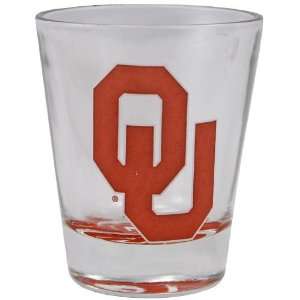    Oklahoma Sooners 2 oz. Bottoms Up Shot Glass