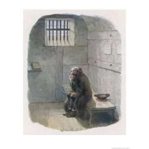   Condemned Cell Giclee Poster Print by George Cruikshank, 18x24 Home