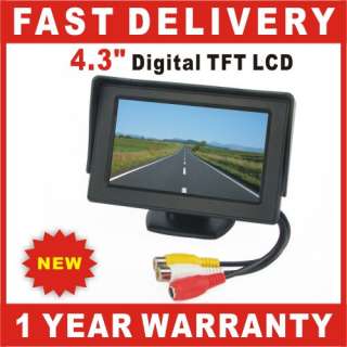   Digital TFT LCD Car Rear View Reverse Color Monitor For Camera DVD VCR