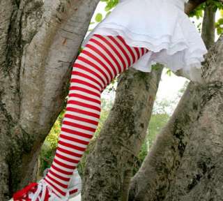 Christmas PLUS Sized Striped Tights   SPECIAL SALE  