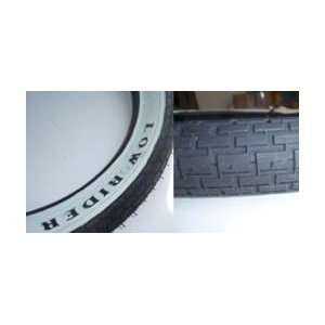 Lowrider Tire 16 x 1.75 Black/White 