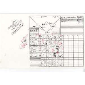   /Signed Scorecard Yankees at Red Sox 4 12 2008