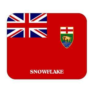    Canadian Province   Manitoba, Snowflake Mouse Pad 