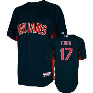 Shin Soo Choo Jersey Adult Majestic Navy/Scarlet Authentic Cool 