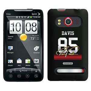  Vernon Davis Signed Jersey on HTC Evo 4G Case  Players 