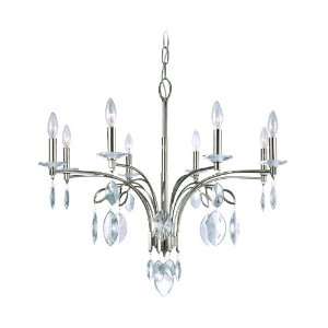  SHELBORNE 8LT CHANDELIER MEDIU POLISHED NICKEL