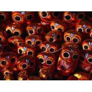  Papier Mache Owls for Sale, Bagan, Mandalay, Myanmar 