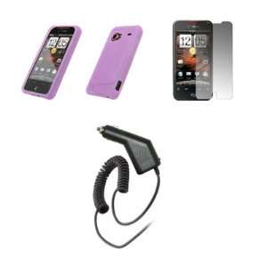  HTC Droid Incredible   Premium Light Purple Soft Silicone 