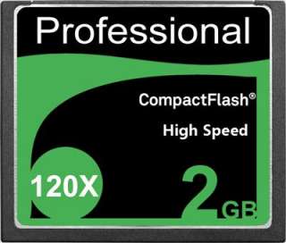 New 2GB CF CompactFlash Compact Flash Memory Card 120X 120 X 18MB/S 2 