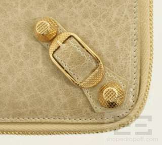   Leather Studded Giant Compagnon Zip Around Wallet NEW $625  