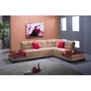  Vig Furniture Ev 3336   Contemporary Leather Sectional 