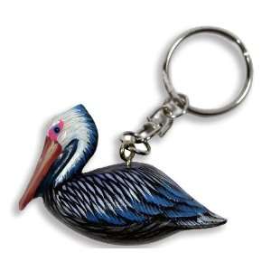  Wholesale Pack Handpainted Pelican Bird Keychain (Set Of 