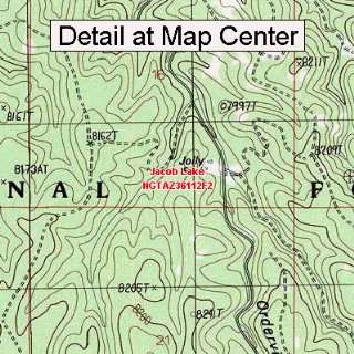   Topographic Quadrangle Map   Jacob Lake, Arizona (Folded/Waterproof