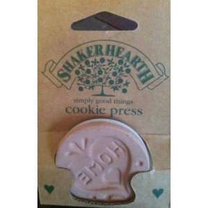  Shaker Hearth Cookie Press Stamp Home in Heart Design 1996 