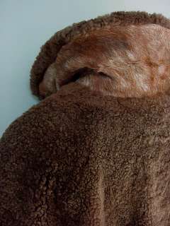 SOFT ★ UNIQUE Vintage SHEARLING Sheepskin JACKET COAT 