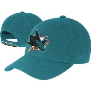 San Jose Sharks Teal BL Team Logo Wool Blend Adjustable Hat  