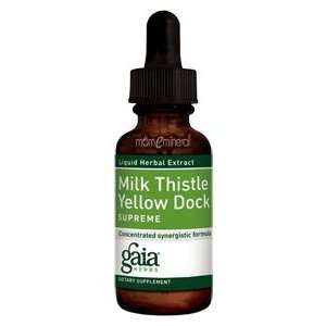  Gaia Herbs Milk Thistle Yellow Dock Supreme 4 oz Health 