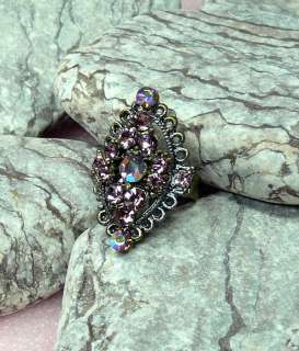 Brand New Elegant Lady Vintage Style Crystals Ring r028  