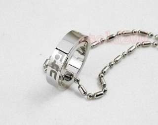 Anime Cosplay Detective Conan Double Deck Ring Necklace  