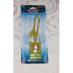  LED Clip On Yellow BOOK LIGHT New in Package Everything 
