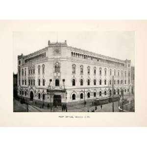  1912 Print Post Office Mexico City Palacio de Correos 
