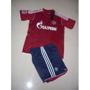  2011 12 quality schalke 04 away red soccer jersey soccer 