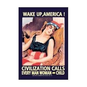 Wake Up America 20x30 poster