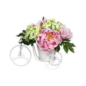  Peony and Hydrangea Tricycle Silk Flower Arrangement 