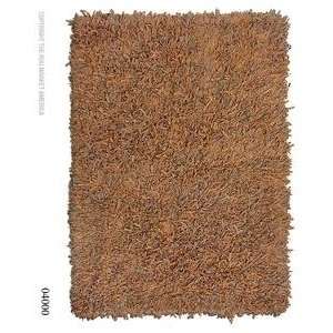 The Rug Market America Deluxe Leather Shaggy Raggy 04000 Brown 3 6 X 