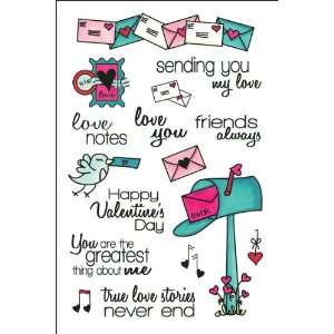   Clear Valentine Stamp Set sending Some Love Arts, Crafts & Sewing