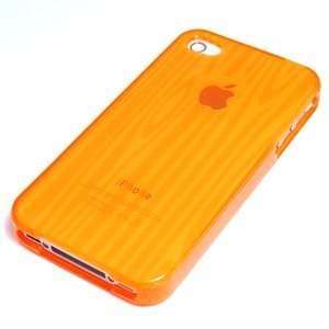  Cosmos ® Orange TPU soft case cover for iPhone 4 4G AT&T 