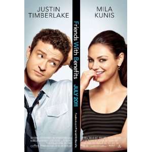  FRIENDS WITH BENEFITS 11X17 INCH PROMO MOVIE POSTER 