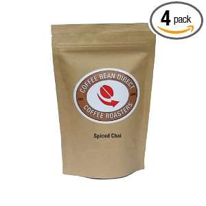 Coffee Bean Direct Spiced Chai Loose Leaf Tea, 5 Ounce Bags (Pack of 4 