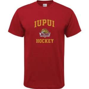   Jaguars Cardinal Red Youth Hockey Arch T Shirt