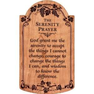  The Serenity Prayer, Wall Décor   Carved and Lasered 