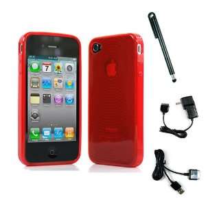  Red Target Flex Series TPU Case for New Apple iPhone 4S and iPhone 