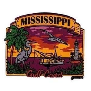  Mississippi (Gc) Magnet 2D Gulf Coast Sunset Case Pack 72 