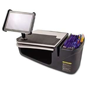   With Retractable Writing Surface, Tablet Mount, Supply Organizer, Gray