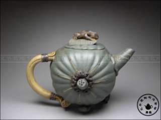5000friend Ultra Rare Yixing Zisha Pottery Old Lotus Teapot  