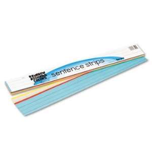  Sentence Strips, 24 x 3, Assorted Colors, 100/Pack 