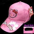 NEW Sanrio Hello Kitty Embroidered Cap Hat PINK z41  